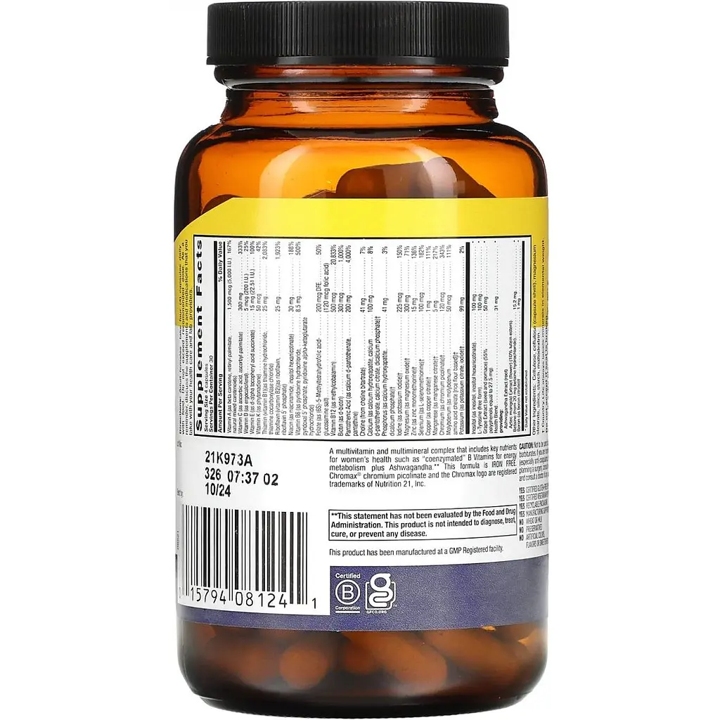 Мультивитамины Country Life Max for Women with Iron 120 капсул - фото 2