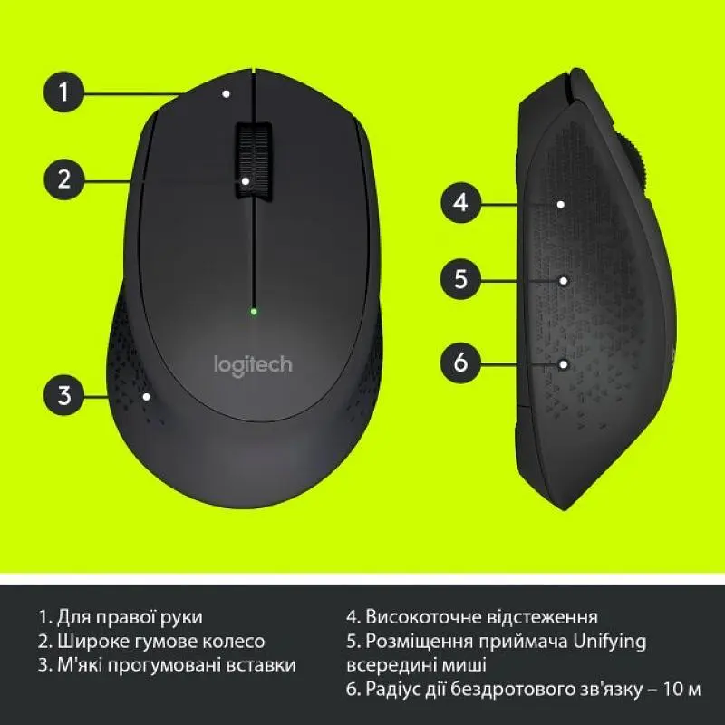 Мышка Logitech M280 Wireless Black (910-004287) - фото 6