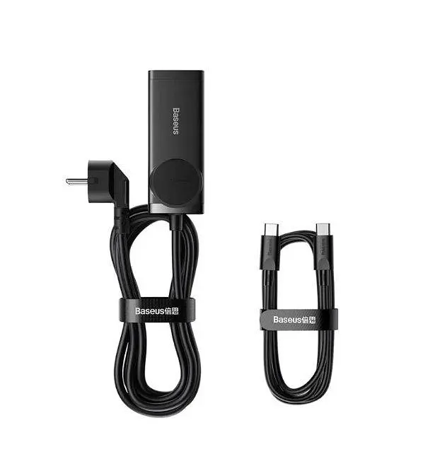 Зарядное устройство для Baseus 65 W GaN3 Pro (PSZM000901 ) + кабель черный - фото 3