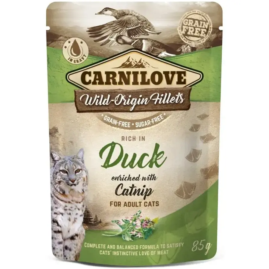 Вологий корм для котів Carnilove Duck with Catnip із качкою та котячою м'ятою 85 г