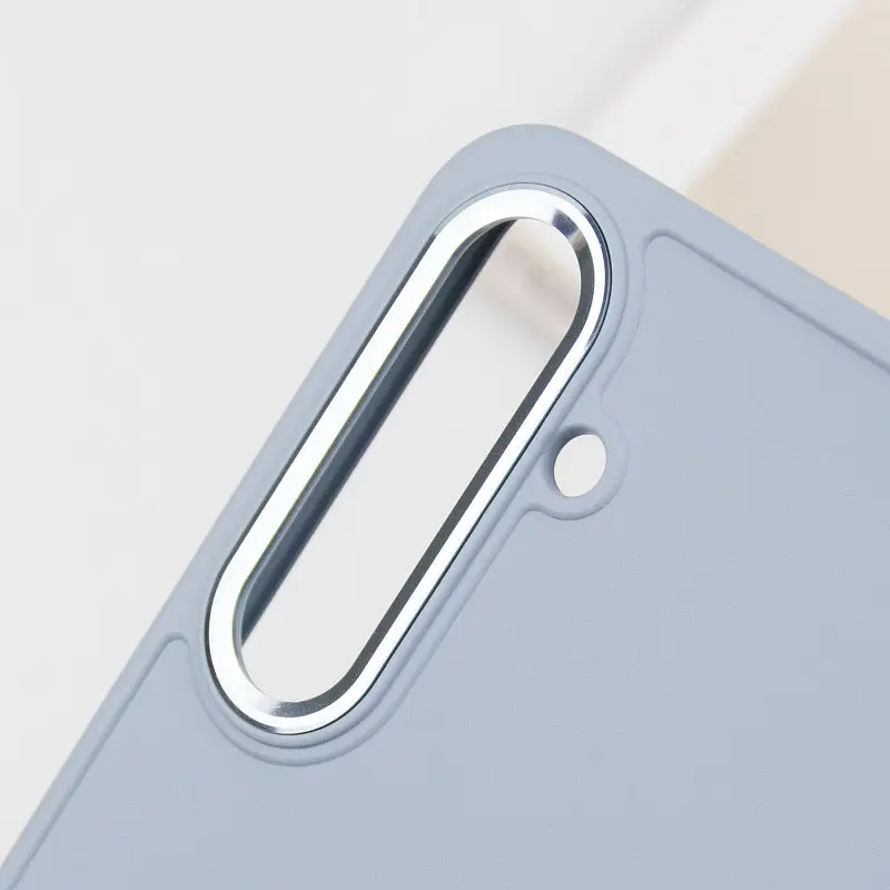 TPU чохол Bonbon Metal Style для Samsung Galaxy S24 / S25 Блакитний / Mist blue - фото 6