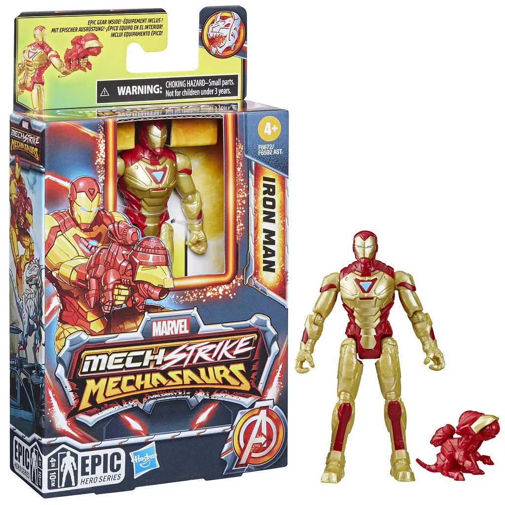 Набір іграшковий Hasbro Marvel Mech Strike Mechasaur Iron Man (F6592_F6672) - фото 4