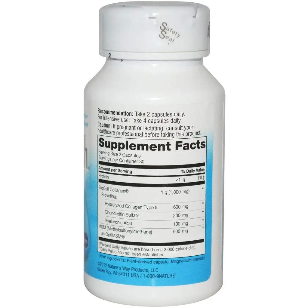 Гіалуронова кислота + МСМ Nature's Way Hyaluronic Acid With MSM 60 капсул - фото 2