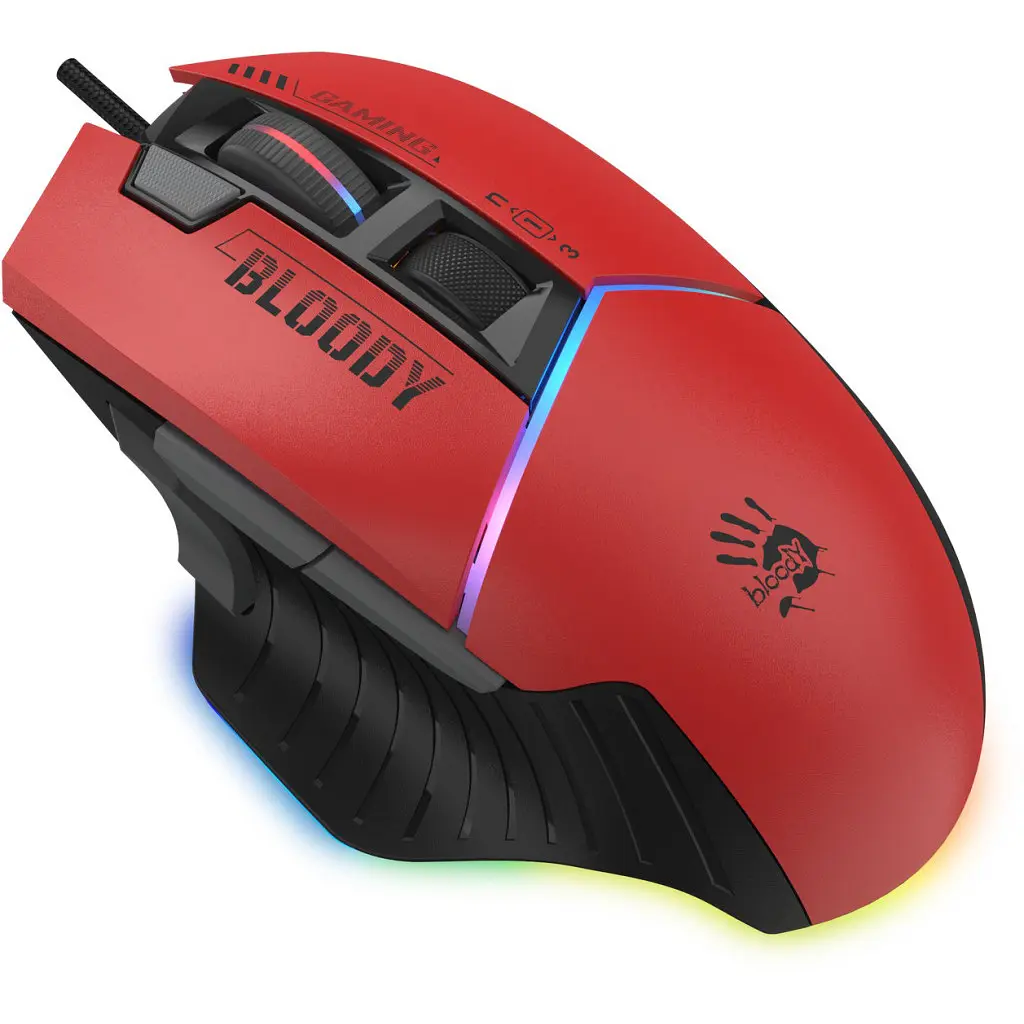 Мишка A4Tech Bloody W95 Max RGB Activated USB Sports Red (4711421985581) - фото 4