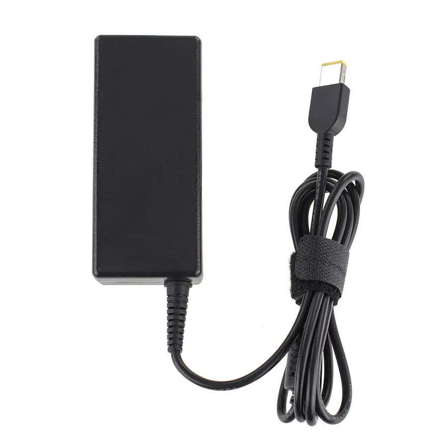 Блок живлення для ноутбука Lenovo 20V, 3.25A, 65W, USB+pin (Square 5 Pin DC Plug), black (без кабеля!) - фото 3