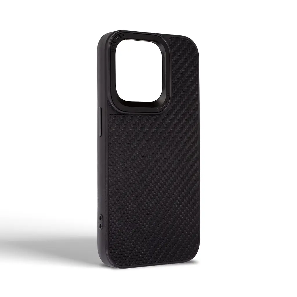 Чехол Harder Carbon Pattern для Apple iPhone 15 Pro Black (ARM76777) - фото 2