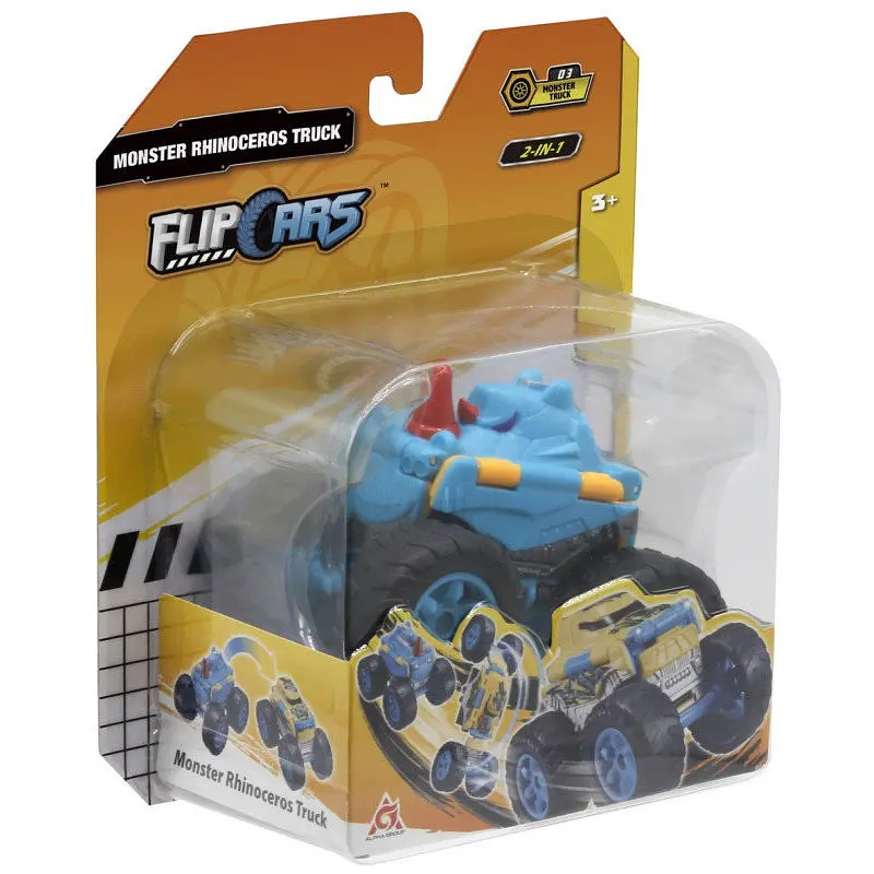 Машинка-трансформер Flip Cars 2 в 1 Монстр-трак Носоріг EU463875A-03 - фото 5