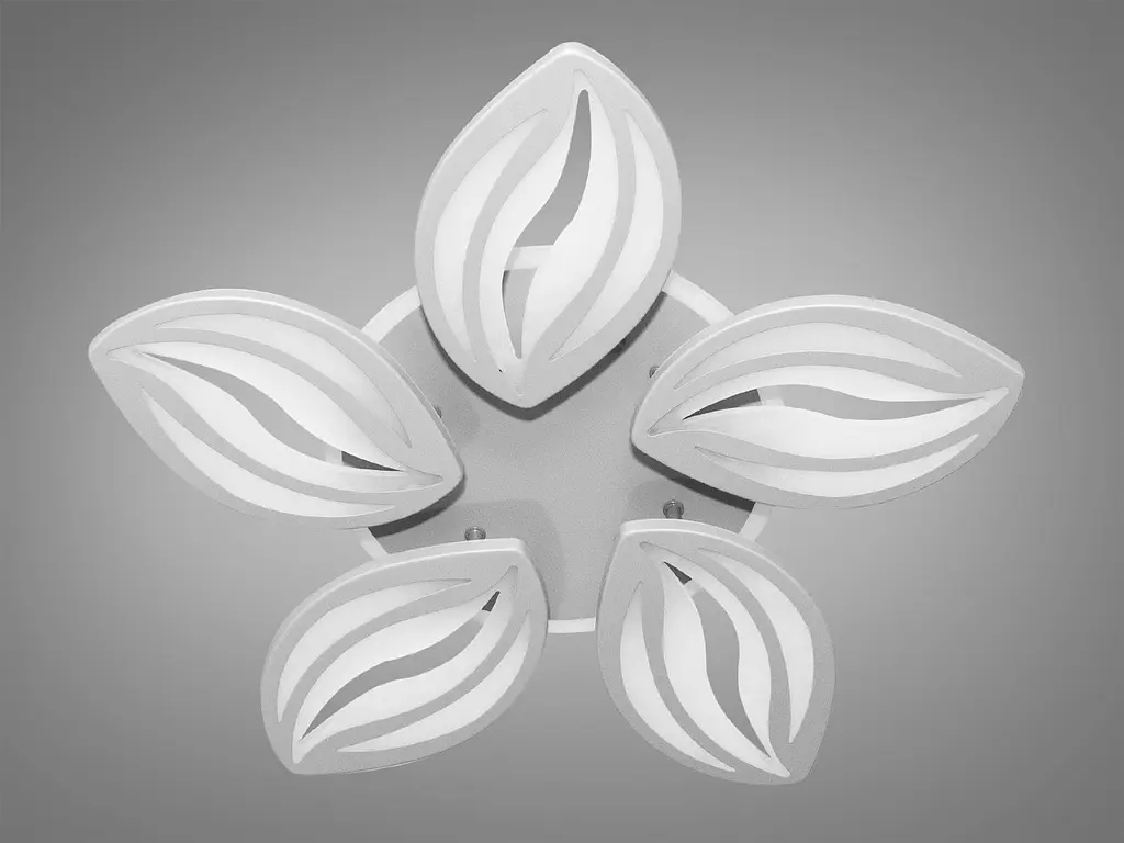 Люстра стельова LED Diasha 8092/5GR, 95W, 4100K, акрил, сучасний стиль, диммер - фото 4
