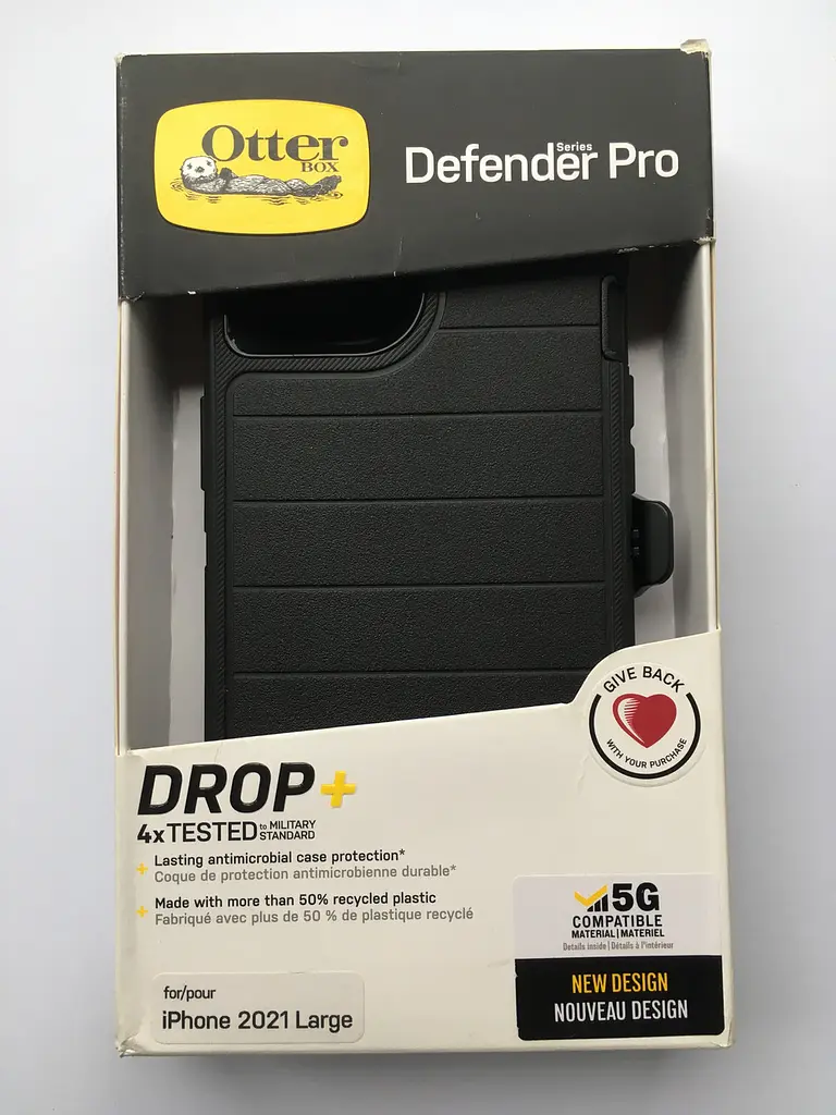 Чохол протиударний з кліпсою OtterBox Defender Pro 77-85473 для iPhone 13 (6.1") Black - фото 5