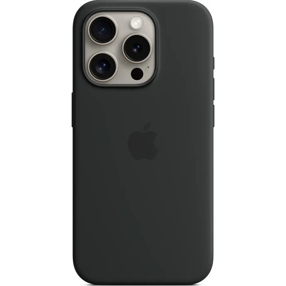 Чохол Apple Silicone Case with MagSafe для iPhone 15 Pro Black (MT1A3ZM/A) [92947] - фото 4