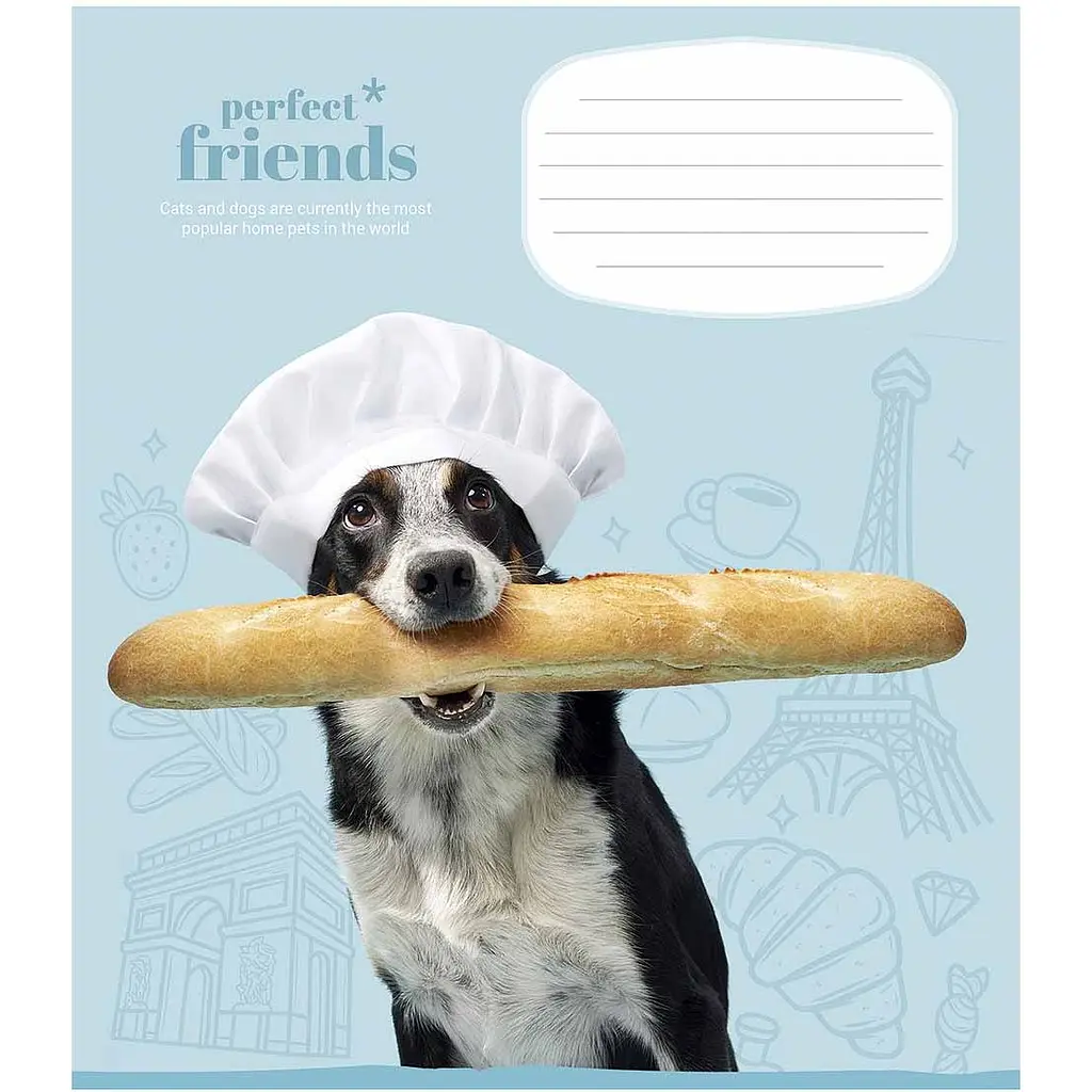 Зошит учнівський Школярик Perfect friends в клітинку 18 аркушів 25 шт. (018-3250K) - фото 3