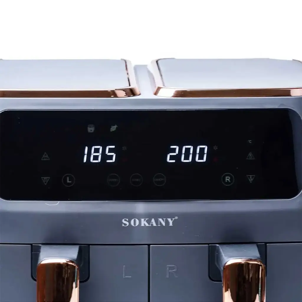 Аэрофритюрница безмасляная Sokany SK-ZG-803 8л электрическая с сенсорным управлением, таймер 2800Вт - фото 4