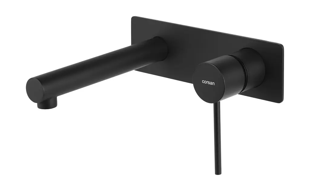 Змішувач для умивальника прихованого монтажу Corsan Lugo black mat CMB7515BL Чорний матовий - фото 4