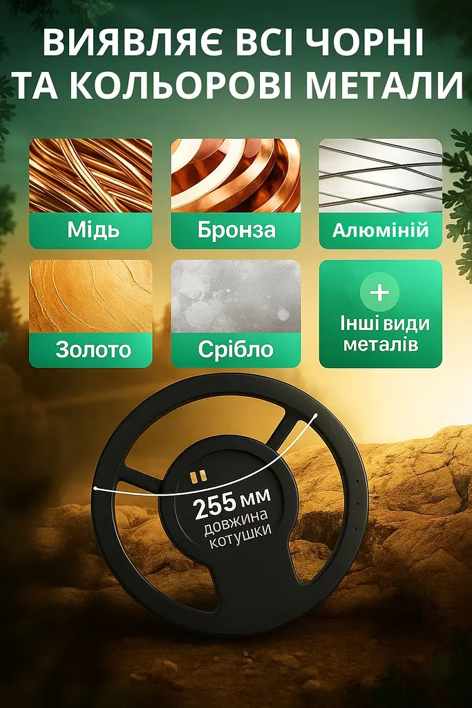 Металошукач з роботою до 1м металодетектор GTX5030 3 режими роботи - фото 8