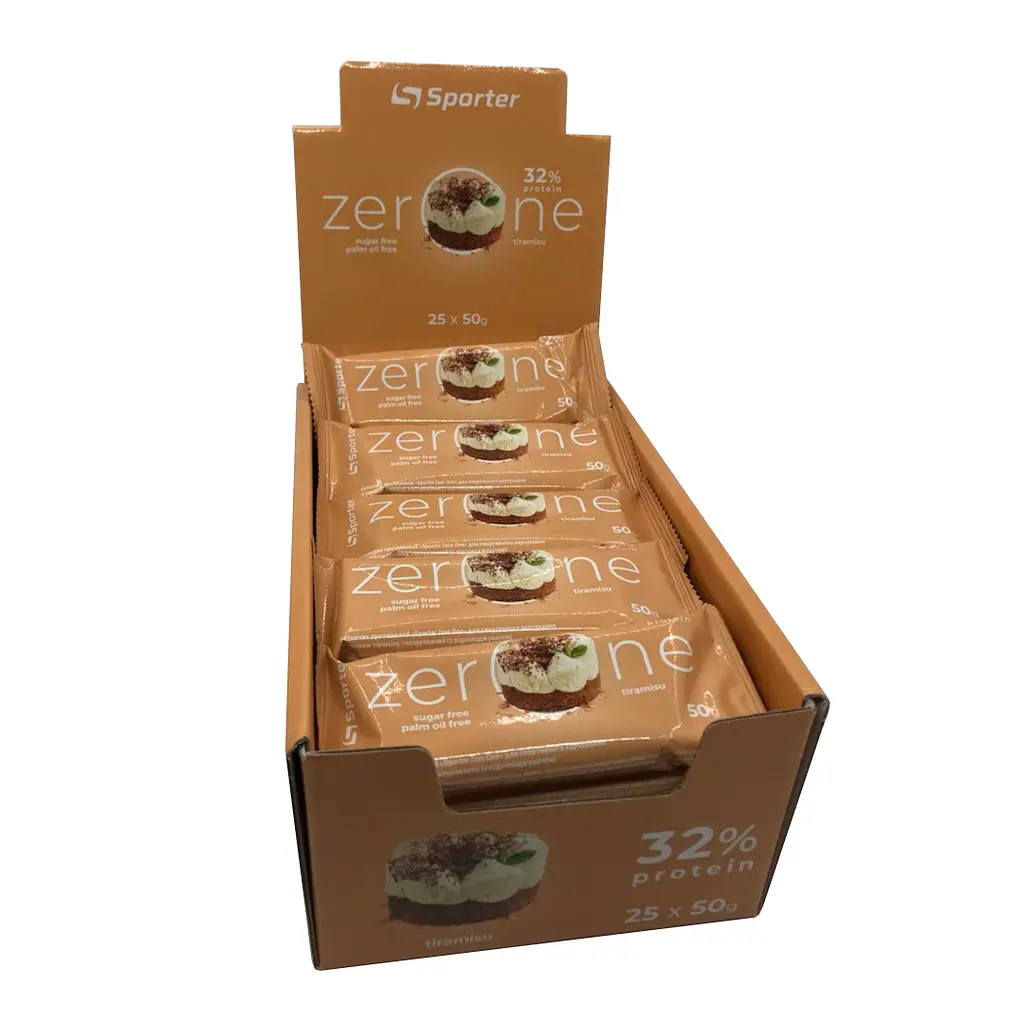 Батончик Sporter Zero One, 25*50 грам - Тирамісу