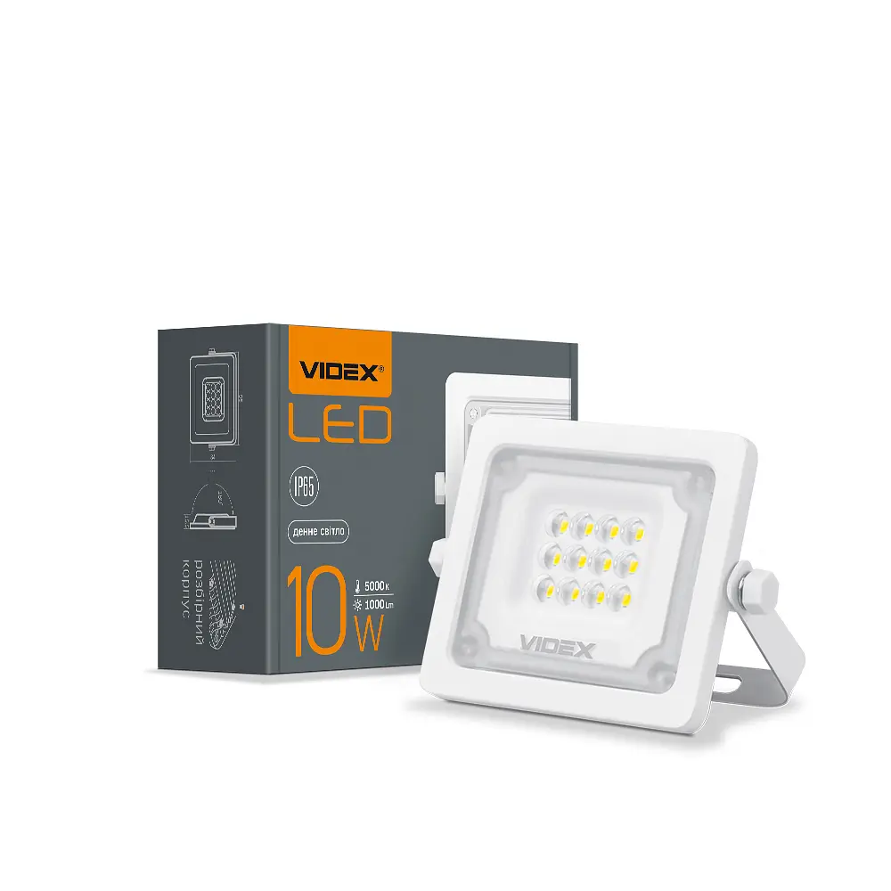 LED прожектор Videx F2e 10W 5000K (26328-000)