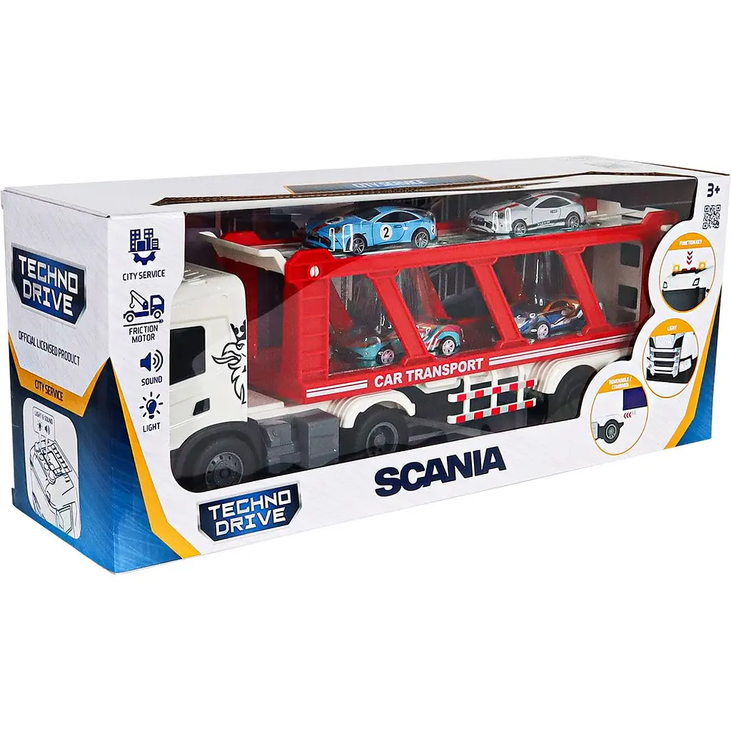 Игровой набор TechnoDrive Large Truck Автоперевозчик Scania (6414KS) - фото 11