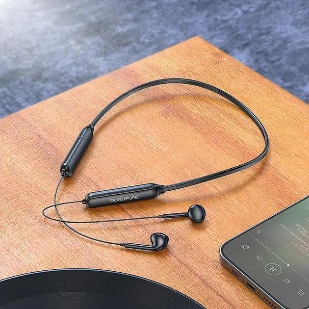 Bluetooth Стерео Гарнитура Borofone BE52, BT5.0, 95см, 130mAh, 95см, 12h, Черный - фото 4