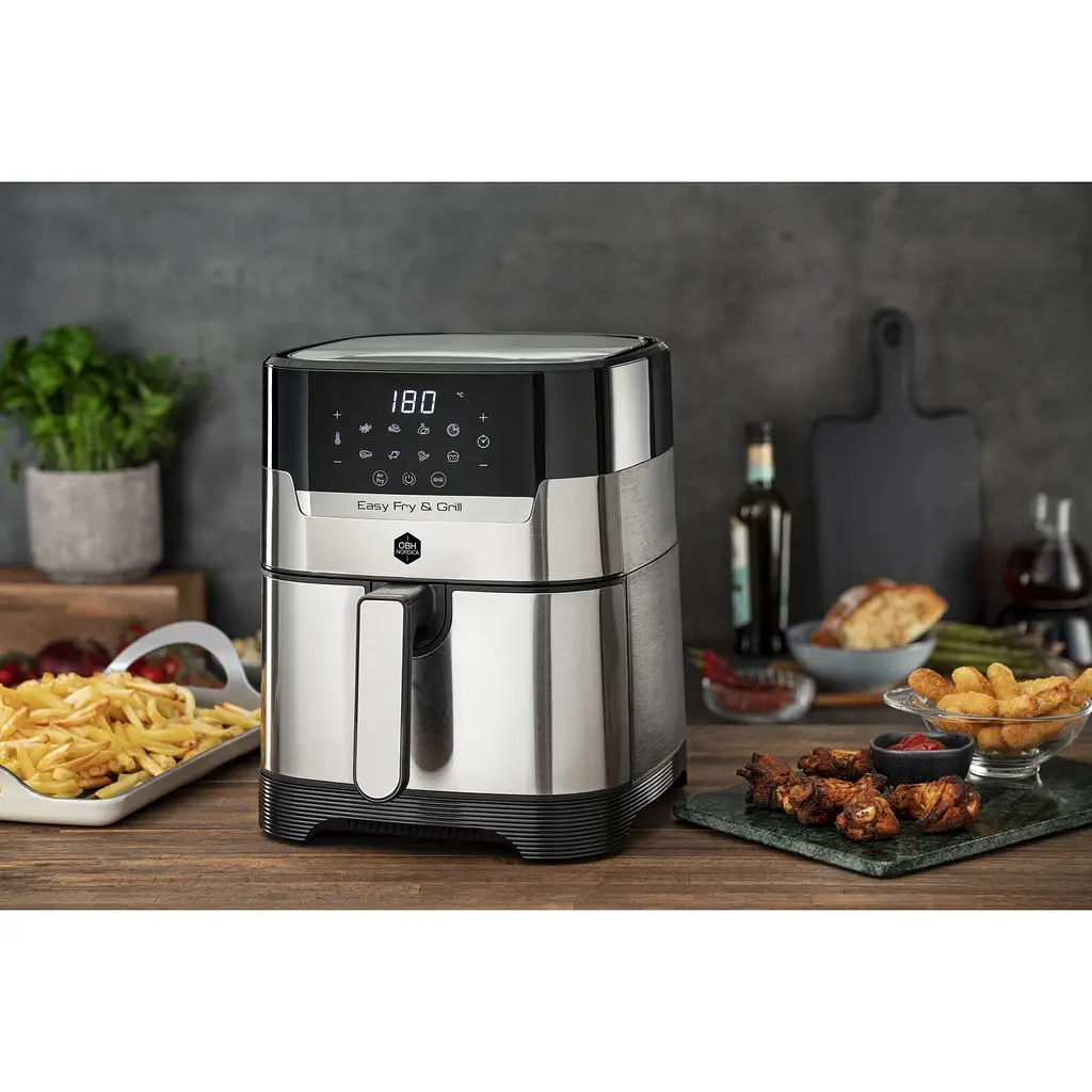 Мультипечь OBH Nordica EasyFry&Grill 1550 Вт черно-серая (AG505DS0) - фото 10
