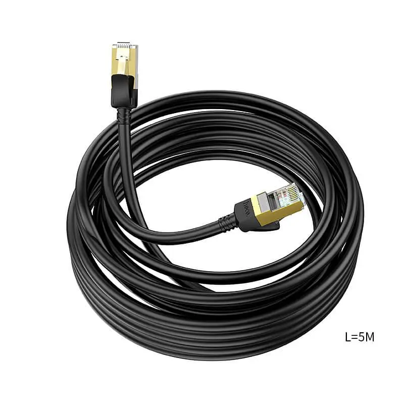 Кабель HOCO US02 LAN RJ45 Level pure copper gigabit ethernet cable патч-корд 5 метрів - фото 2