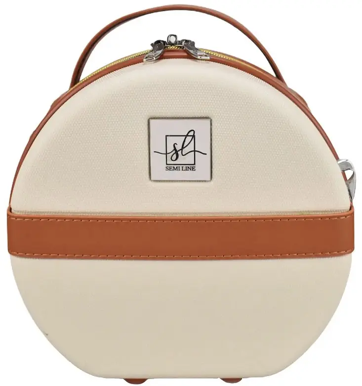 Бьюти-кейс Semi Line 5L Ecru/Brown (T5670-1) (DAS302665) - фото 4