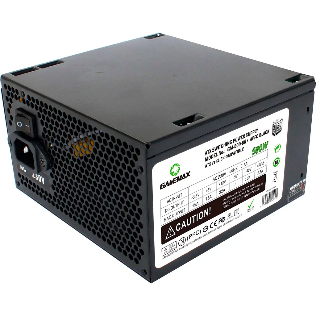 Блок питания GameMax GM-500-80+ APFC [93748] - фото 2