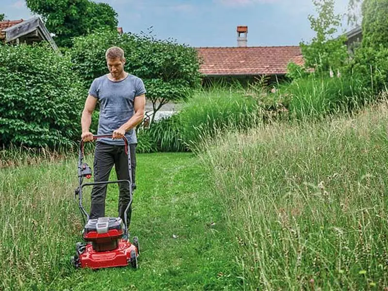 Газонокосарка акумуляторна PXC GE-CM 36/48 Li M 36В Einhell sad0002084 - фото 3