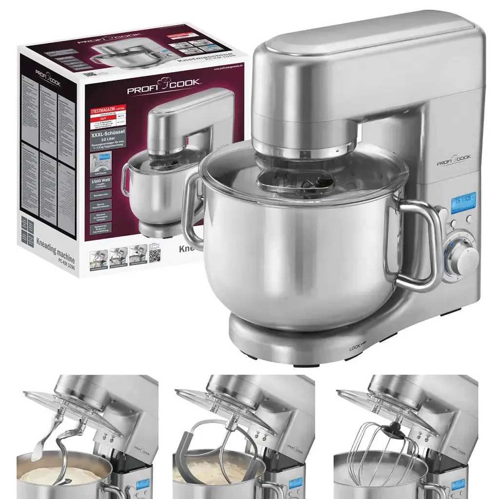 Міксер планетарний-тестоміс Profi Cook PC-KM 1096 10 л. - фото 9