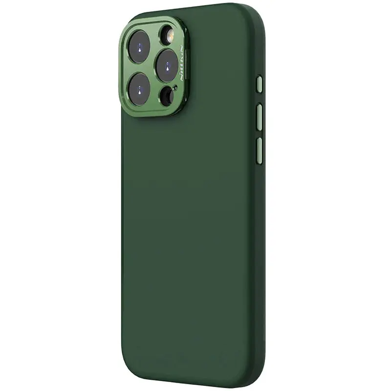 Чохол Silicone Nillkin LensWing Prop Magnetic для Apple iPhone 16 Pro Max (6.9) Зелений / Green - фото 3