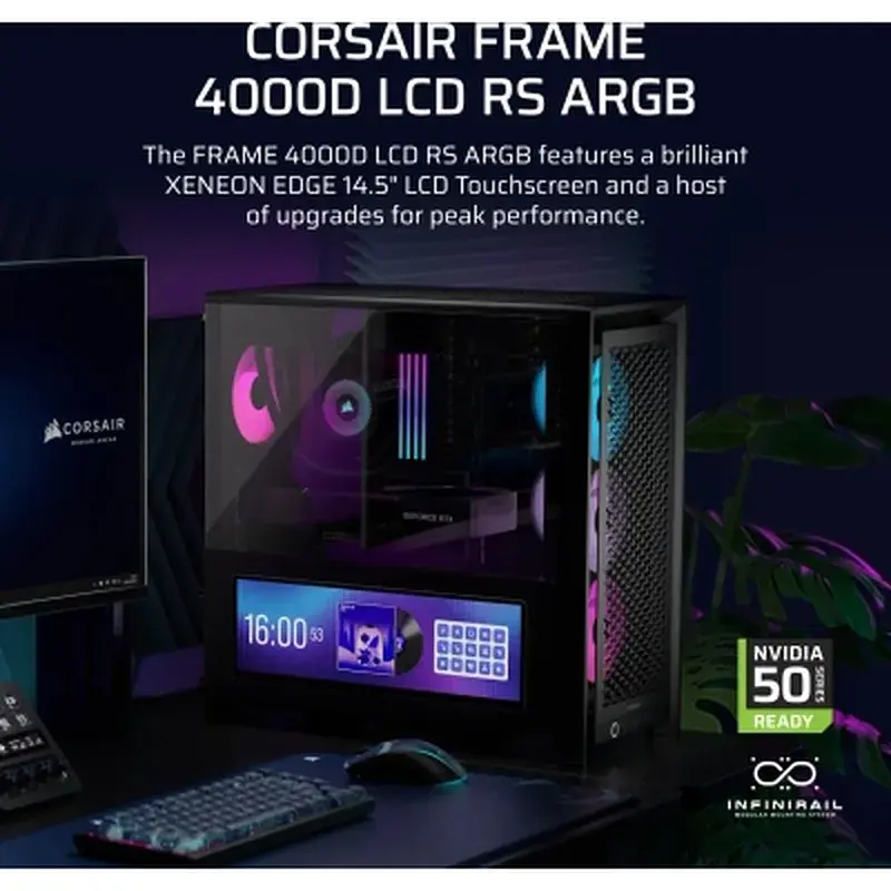 Корпус для ПК Corsair FRAME 4000D LCD RS Performance (CC-9011326-WW) - фото 3