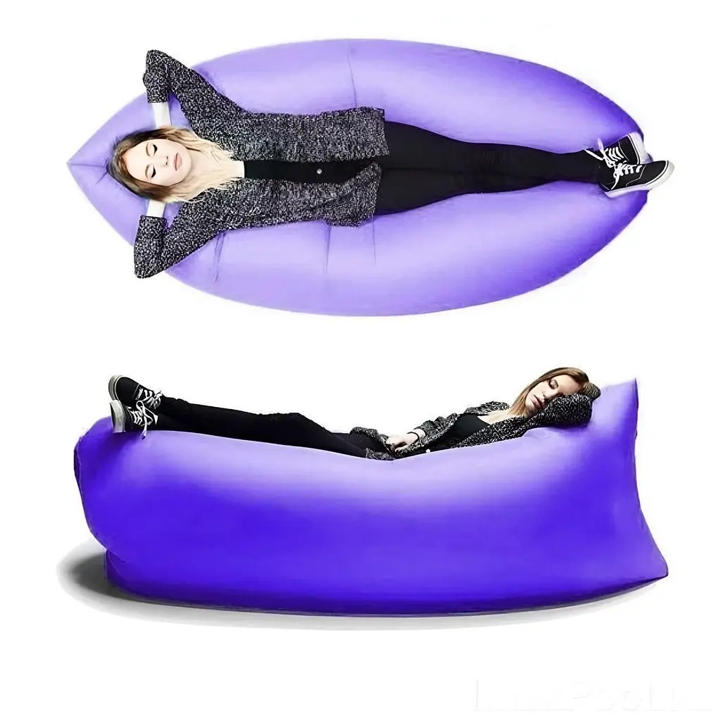 Ламзак пляжний надувний матрац  Good Idea AIR SOFA водонепроникний нейлон 180х70 см фіолетовий  - фото 4