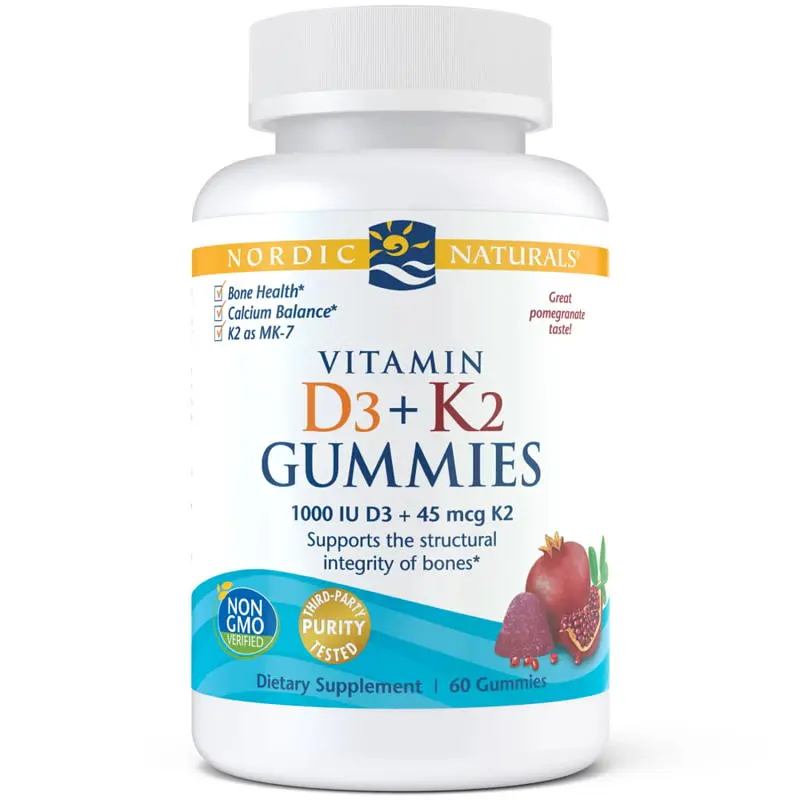Вітаміни та мінерали Vitamin D3+K2 Gummies, 60 желеєк Nordic Naturals fit0019772