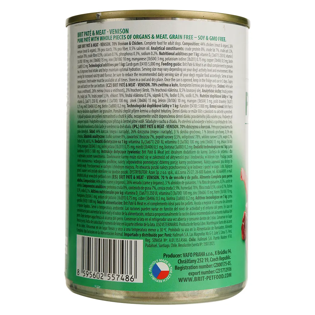 Вологий корм для собак Brit Pate & Meat Venison з олениною 400 г - фото 4