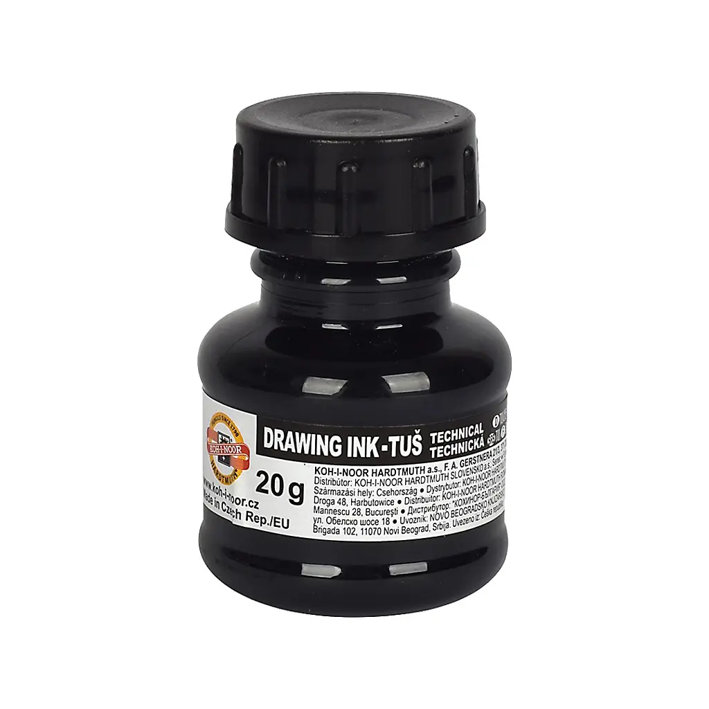 Туш для креслення Koh-i-Noor 20г чорна (141701)