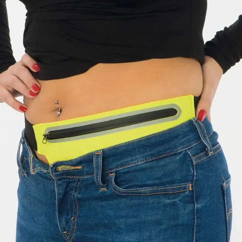 Сумка поясная спортивная UFT SW01 Accel для бега желтая - фото 5