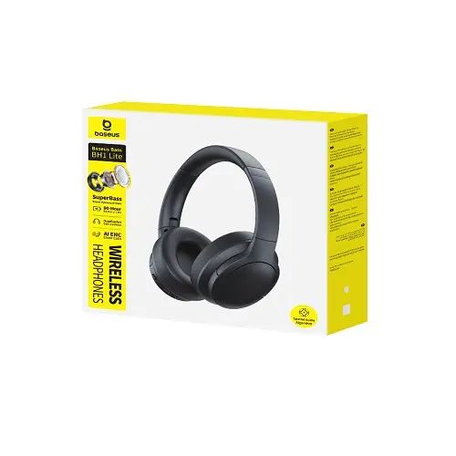 Навушники Baseus Bass BH1 Lite Wireless Headphones чорний A0203C00 - фото 2
