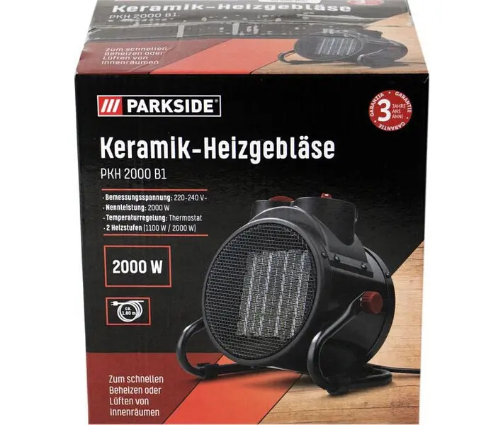 Тепловентилятор Parkside PKH 2000 B1 - фото 6