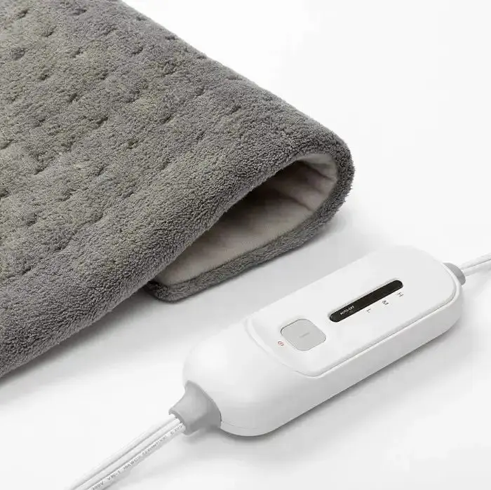 Зігрівальна електрична масажна підстилка – грілка MASSAGING WEIGHTED HEATING PAD від болю в спині - фото 4