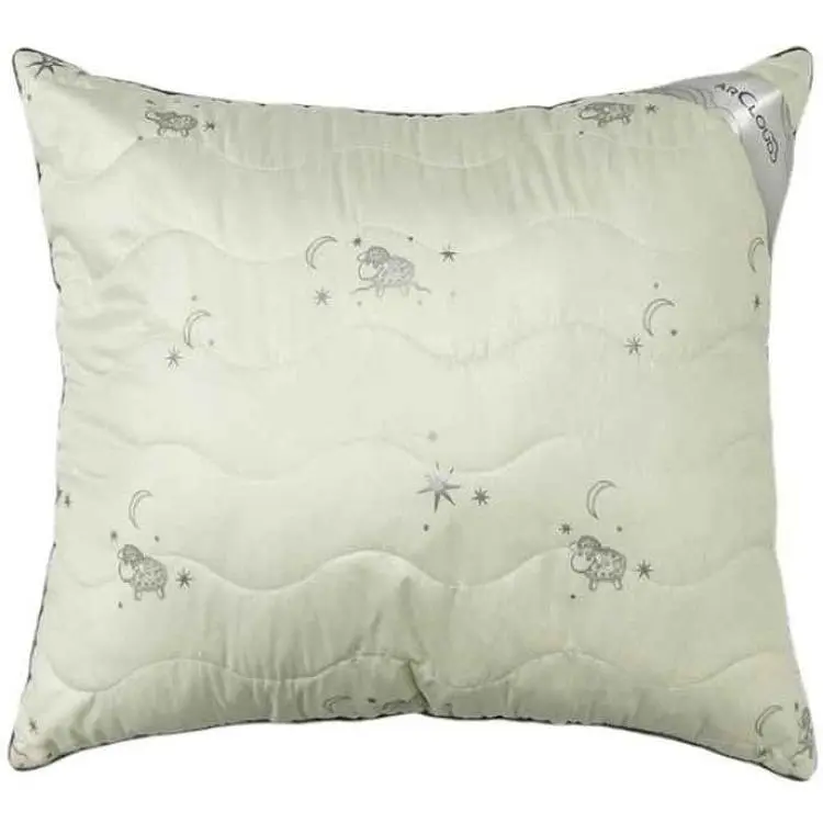 Подушка ARCLOUD силікон MERINO BEIGE 274 мікрофібра, сірий 10мм холофайбер (1000г) з кутиком, сумка р.70*70