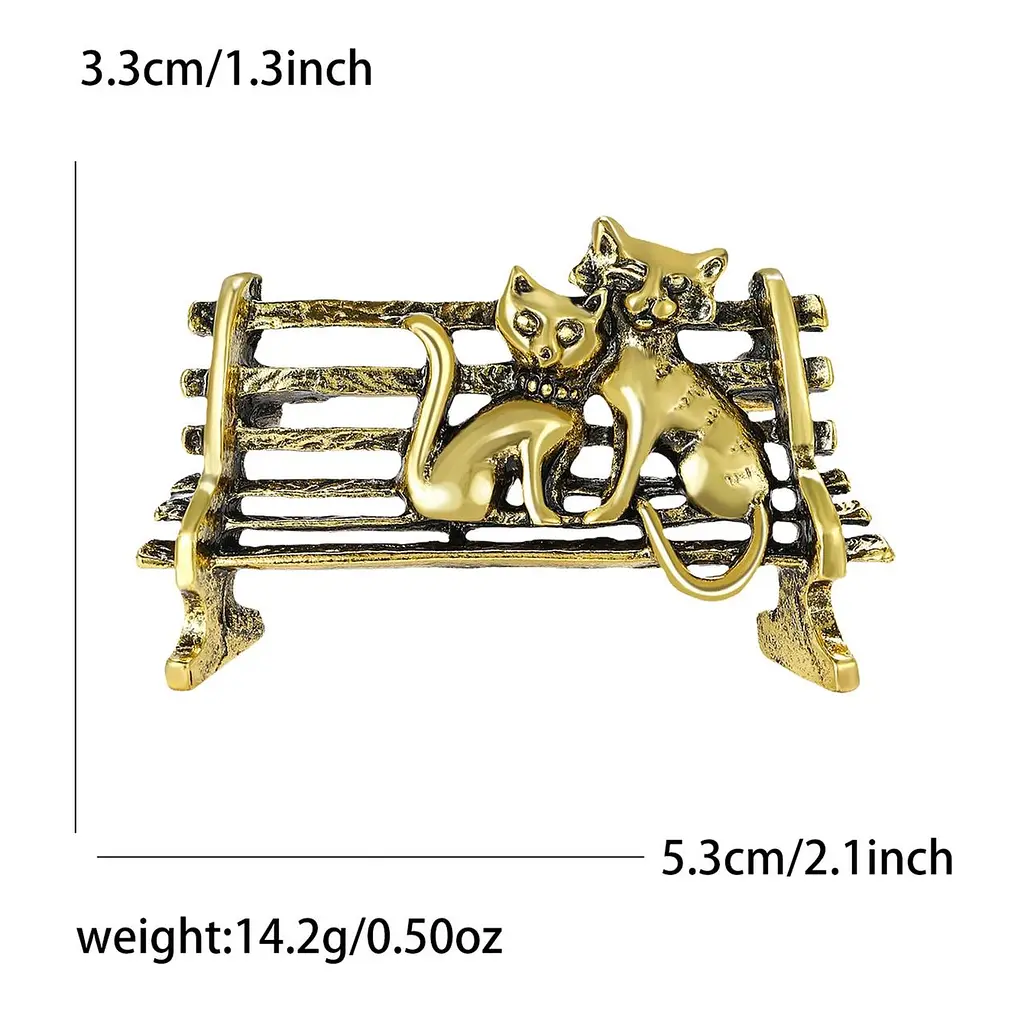 Брошь Коты на лавочке (494693252) - фото 4