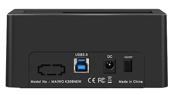 Зовнішня кишеня Maiwo для HDD 2,5"/3,5" SATA через USB 3.0, безгвинтове кріплення, пластик, чорна (K308P) - фото 5