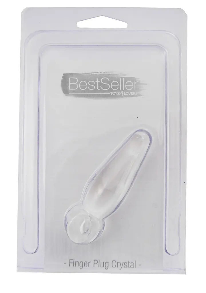 Анальна пробка Toyz4lovers Jummy Jelly Anal Finger Plug Crystal, 7.2 см (прозорий) - фото 2