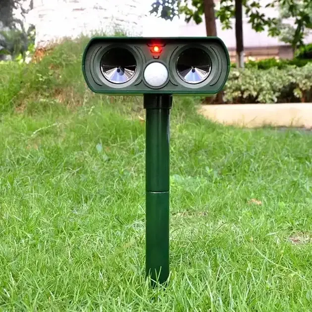 Стационарный отпугиватель собак и кошек на солнечной батарее Garden Protector - фото 4