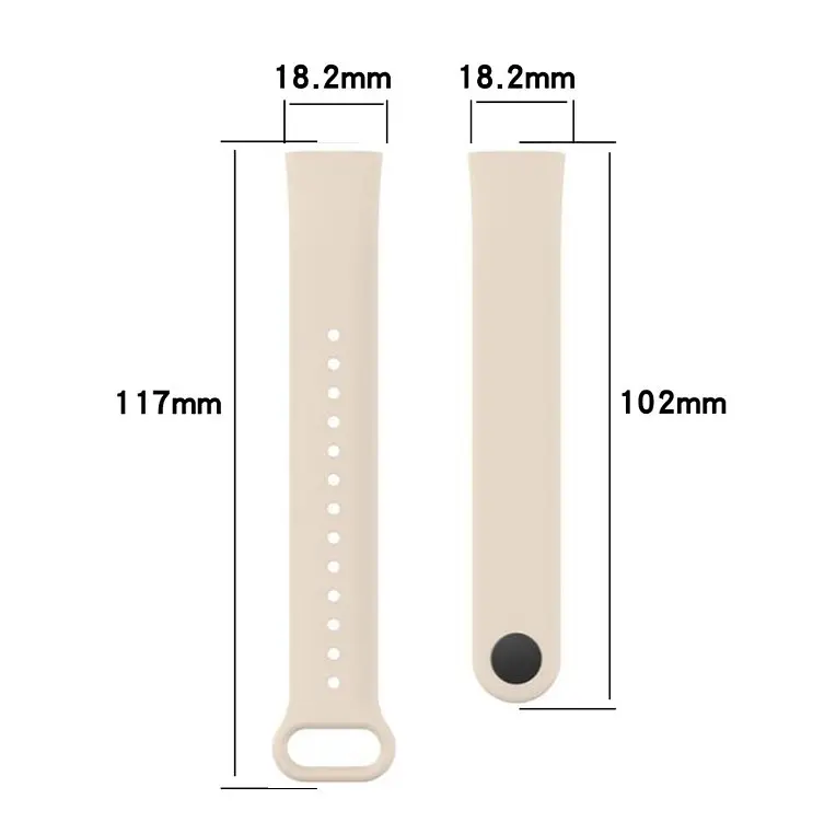 Силиконовый ремешок Primo для фитнеса браслета Xiaomi Redmi Smart Band Pro (M2101B1/BHR5501GL) Ivory - фото 5