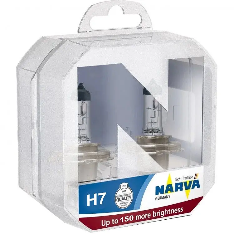 Лампа H7 12V 55W +150% Range Power Narva (Box-2шт) (480712100)