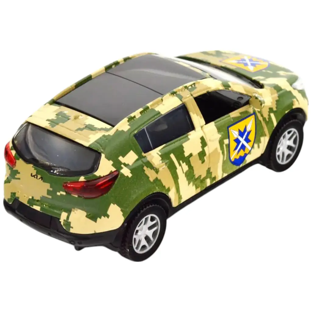 Автомодель TechnoDrive 250362M серія Шеврони Героїв Kia Sportage R 56 ОМПБр - фото 8