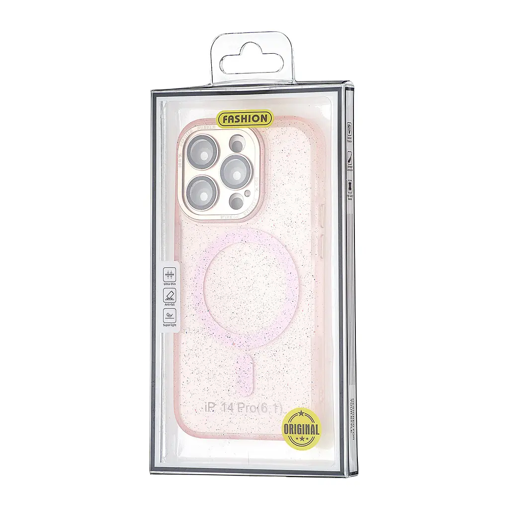 Чохол Splatter with MagSafe iPhone 14 Pro Pink - фото 2