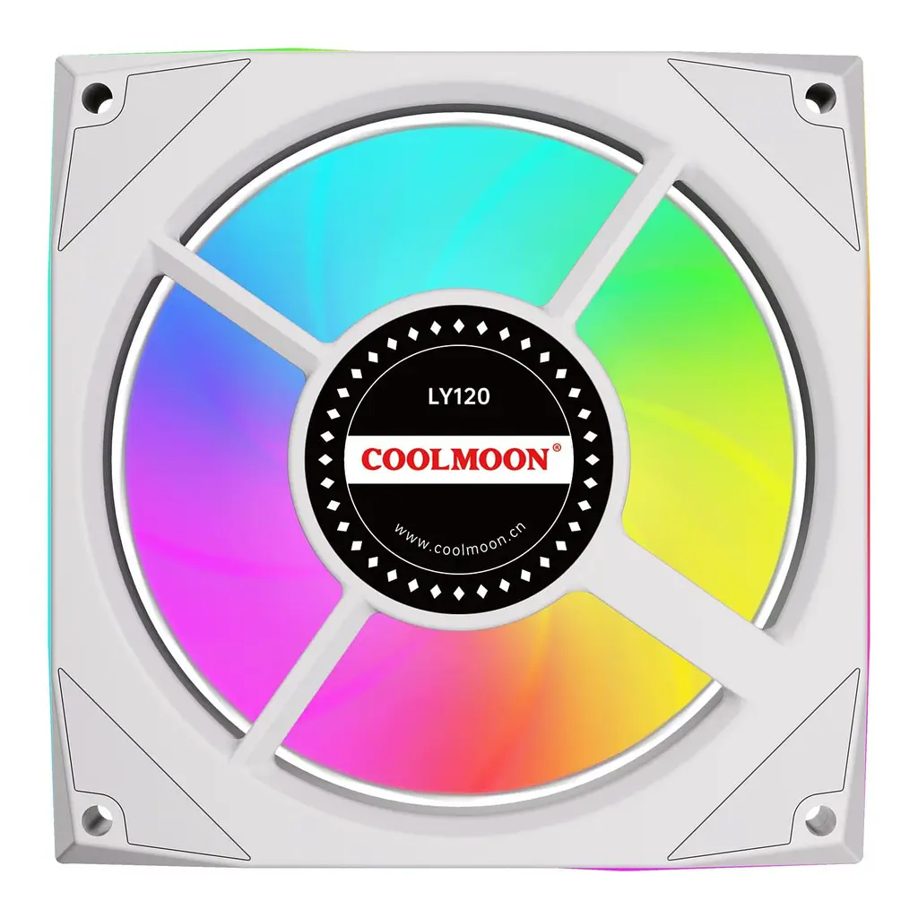 Вентилятор Coolmoon 120мм LY120-W Forward (LY120-W) White - фото 5