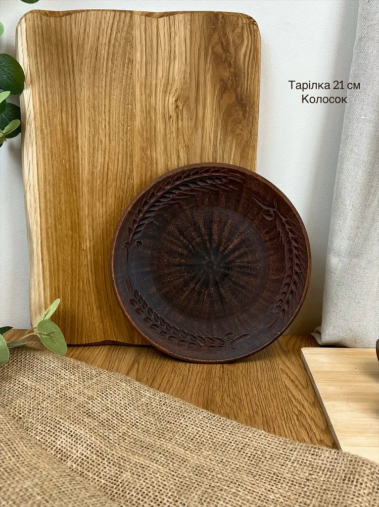 Столовий сервіз керамічного (глиняного) посуду на 4 особи Колосок - фото 9