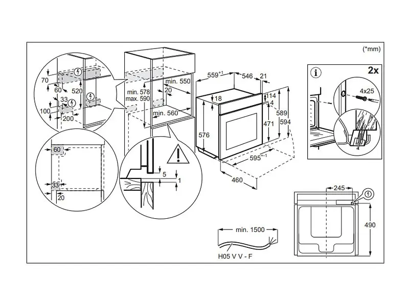 Духовка електрична Electrolux EOB8S38X - фото 3